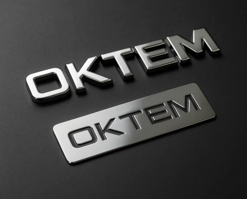 2D ve 3D Elektroform Nikel Kaplamalı Logolar OKTEM endüstriyel çözümler ve inovasyon