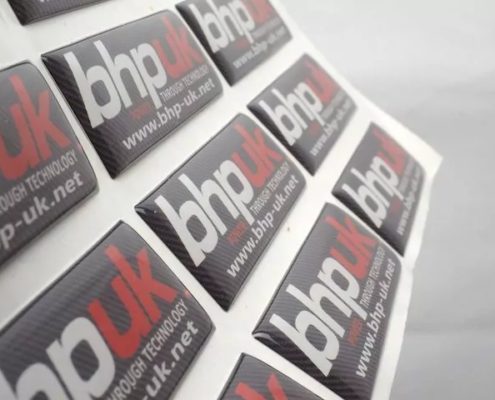 Dikdörtgen damla sticker baskı üretimi